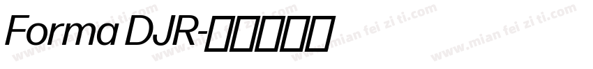 Forma DJR字体转换